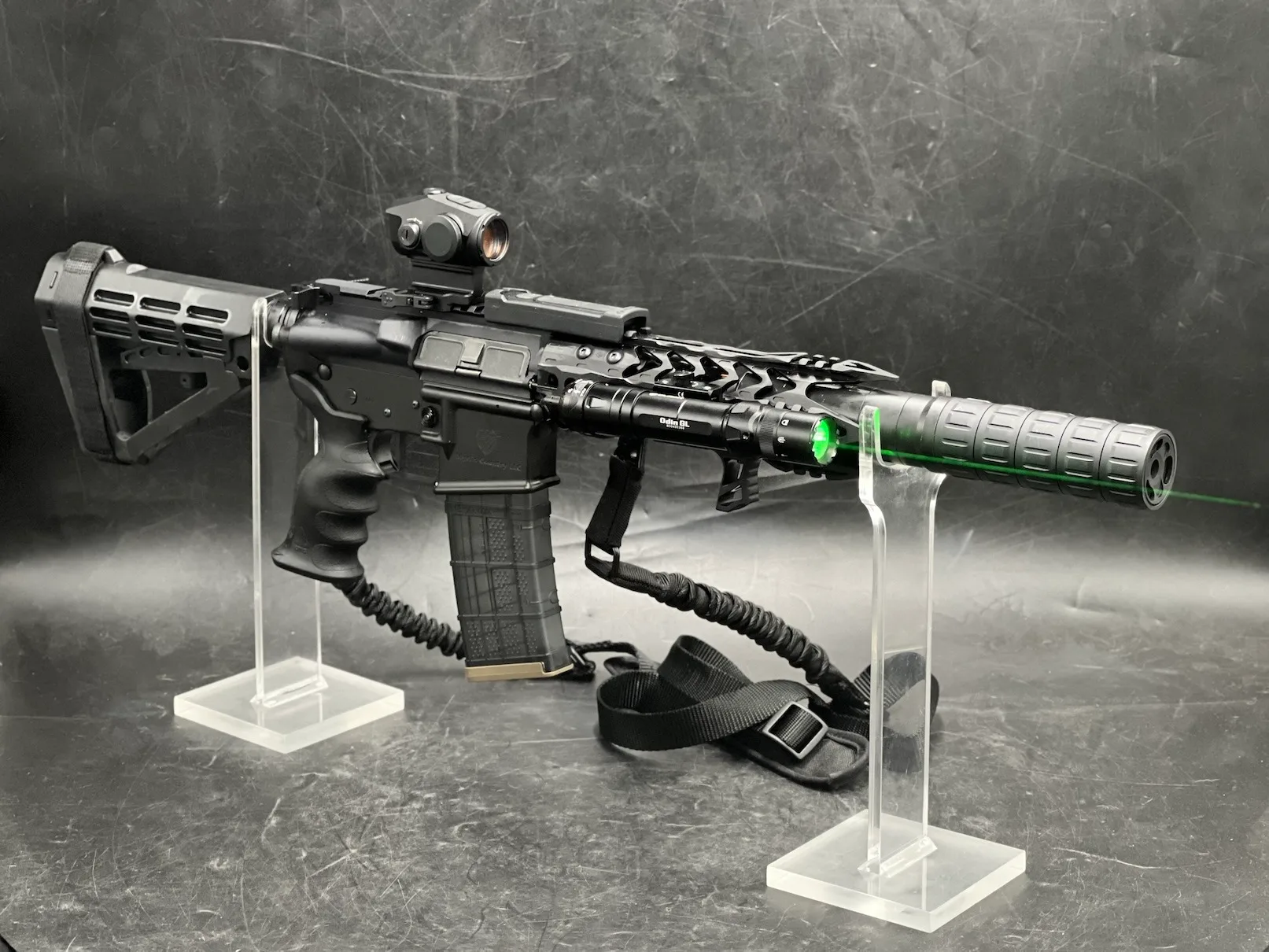 Myrl's 5" War Lance 300 AR-15 Pistol with Rise Armament Trigger and Enduro Suppressor