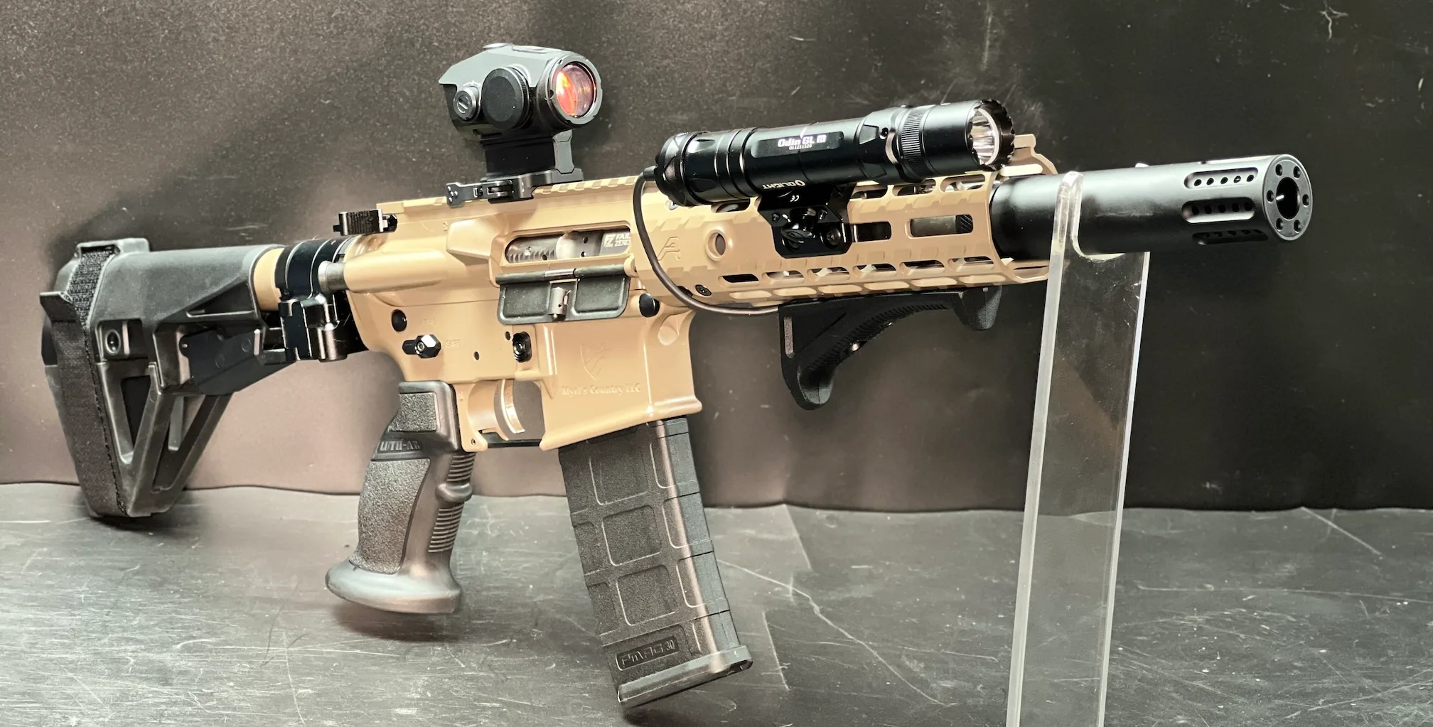 5.56 10.5" Quantum w/Franklin BFS III Trigger FDE Folding AR15 Pistol