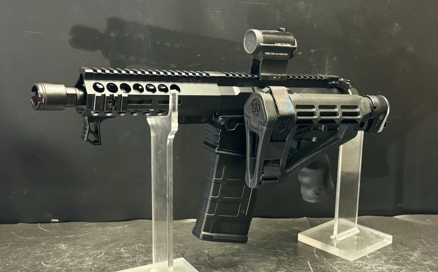 Micro Folding Noisy Cricket .308 AR-10 with Franklin Binary Trigger