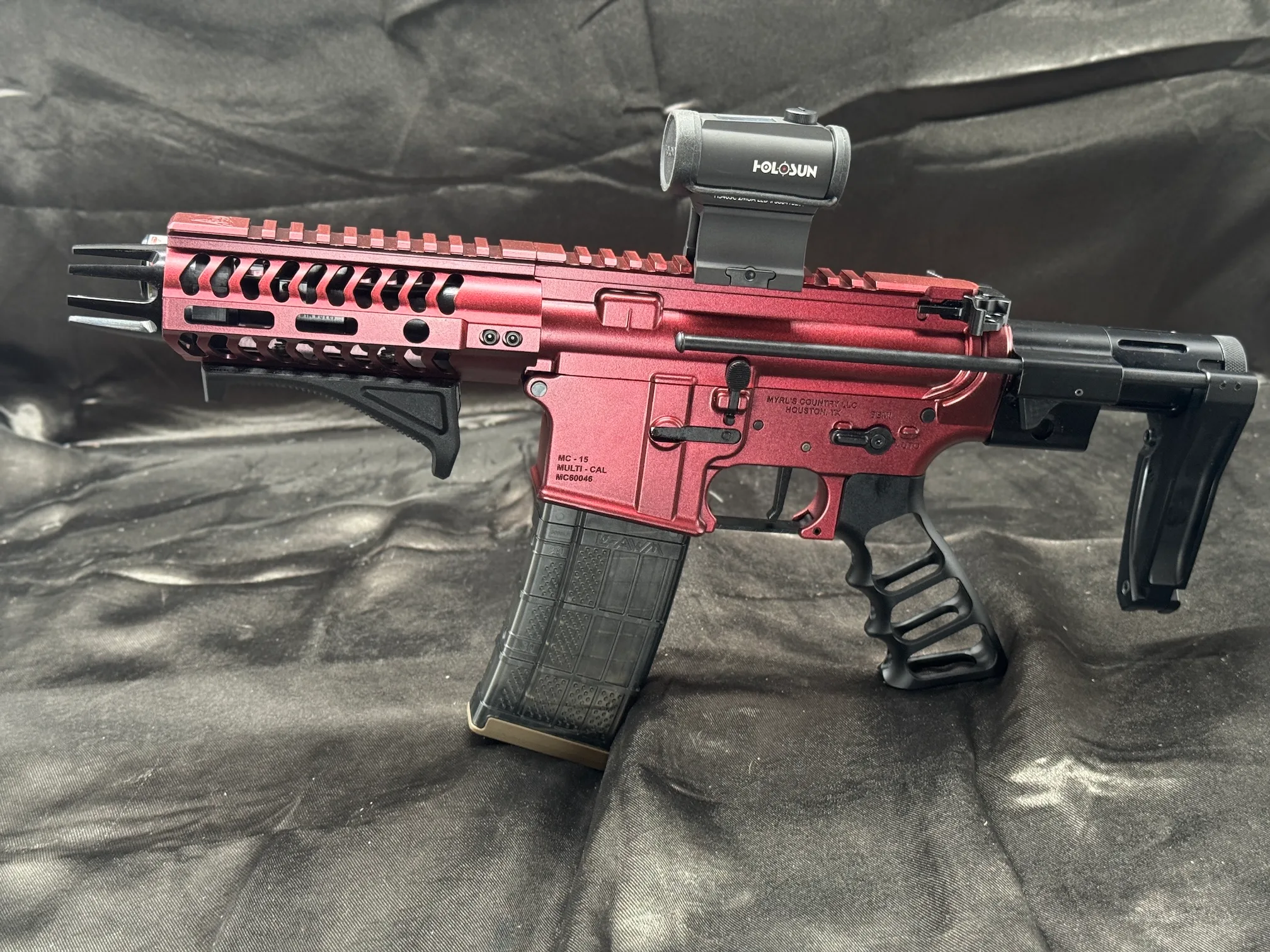 Myrl's 5″ 300 Blackout FX Blaze Micro Zombie Pistol with binary