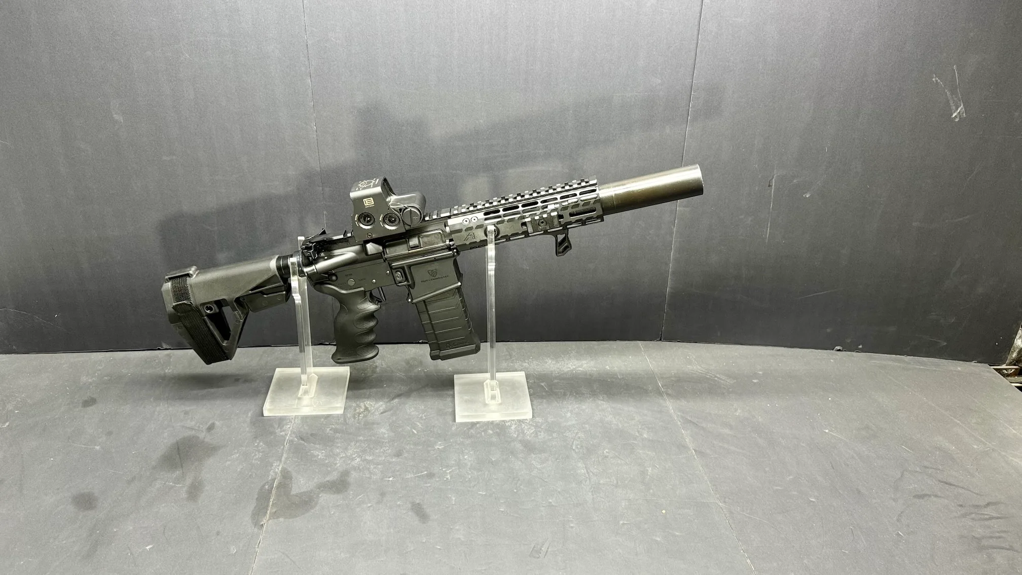 Suppressed Quantum Five-Seven AR-15 Pistol – 5.7x28mm | Compact, High-Capacity, Tactical-Ready