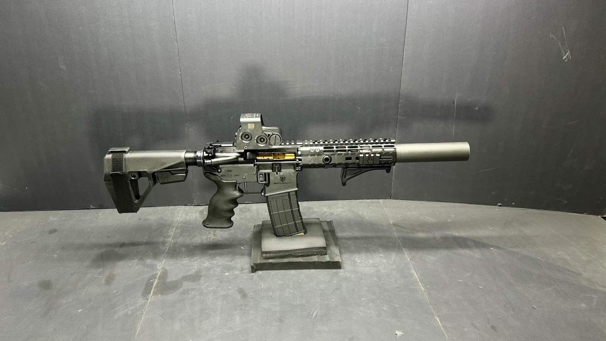 Suppressed 300 AAC Micro Quantum AR Pistol – Compact Power for Ultimate Home Defense