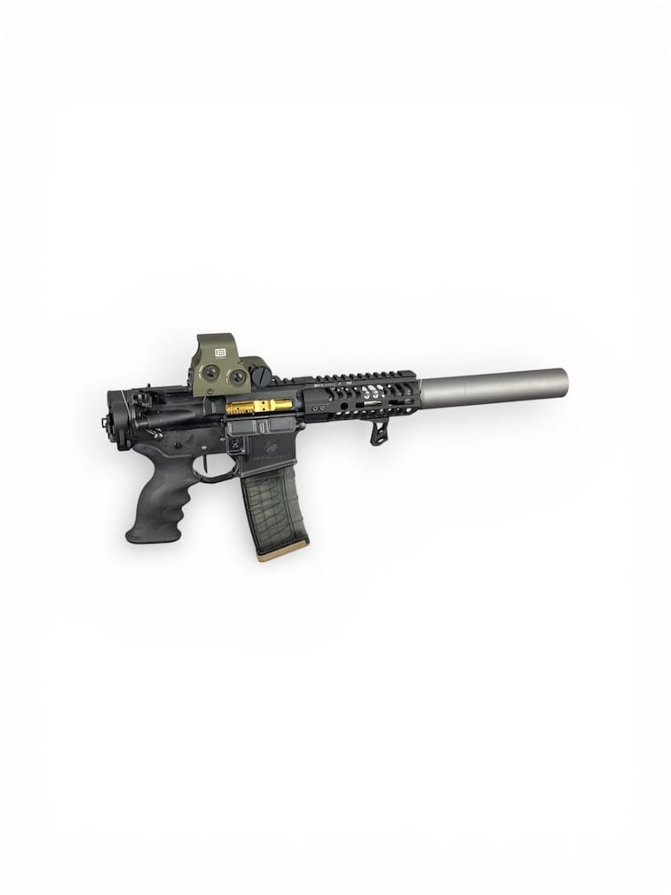 Zombie LT – Micro Suppressed Folding AR-15 Pistol – 5" Barrel – 300 AAC or 5.56 NATO