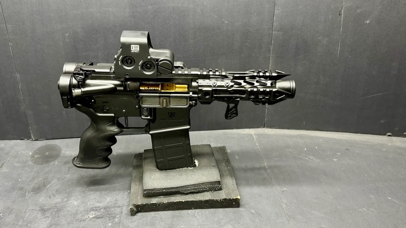 5″ Folding Micro Warlance AR-15 Pistol - Rave 140 Trigger — 5.56 NATO or 300 AAC Blackout