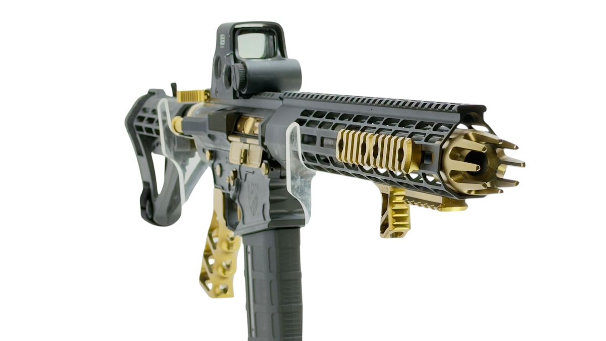 12.5" M5 Golden Zombie Punisher AR-10 Pistol — Titanium BCG — Rave 140 Trigger — .308 Winchester - Image 2