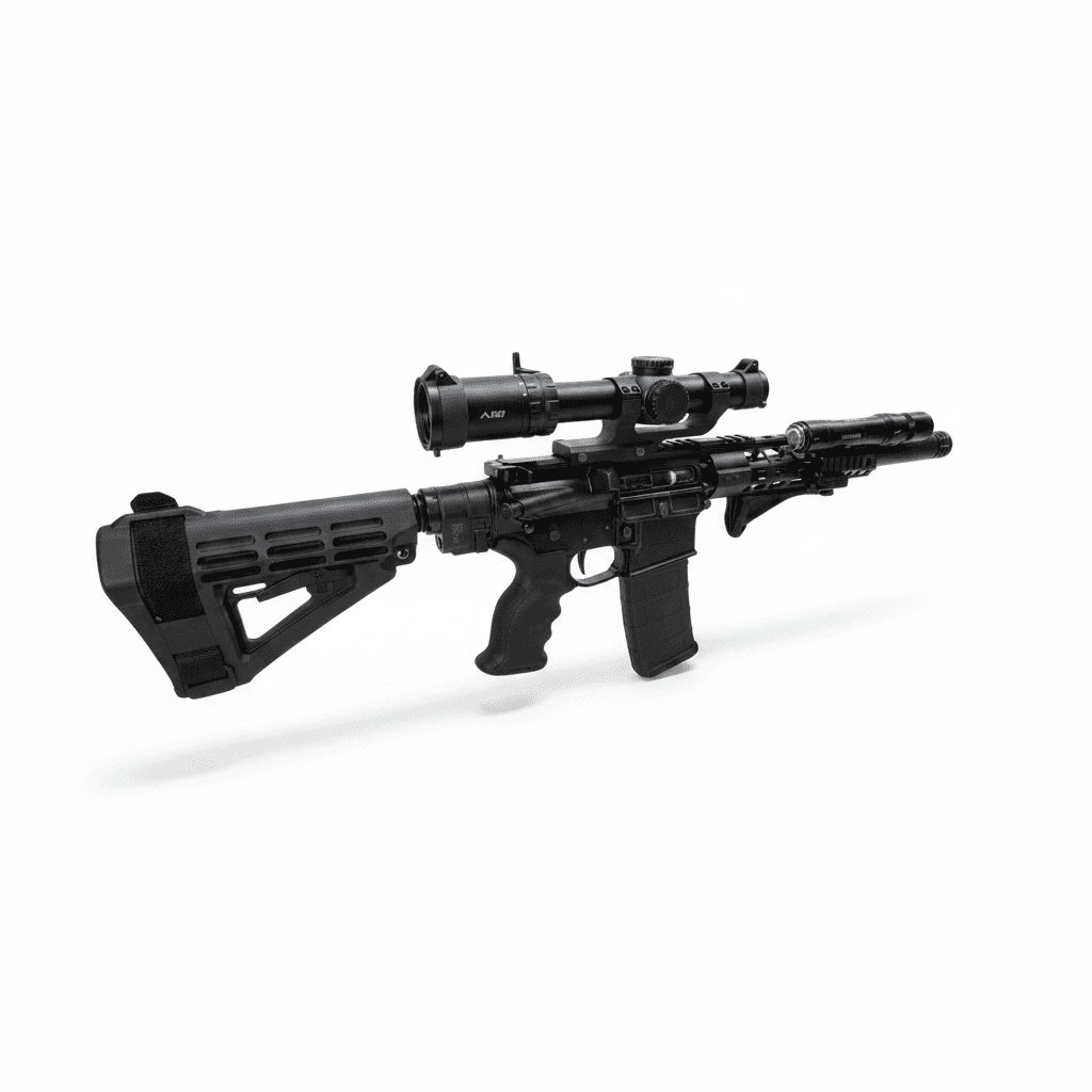 Myrl’s Country 10.5″ Folding Ninja Lite AR-15 Pistol — 5.56 NATO or .300 Blackout 3 Myrl’s Country 10.5″ Folding Ninja Lite AR-15 Pistol — 5.56 NATO or .300 Blackout - Image 4
