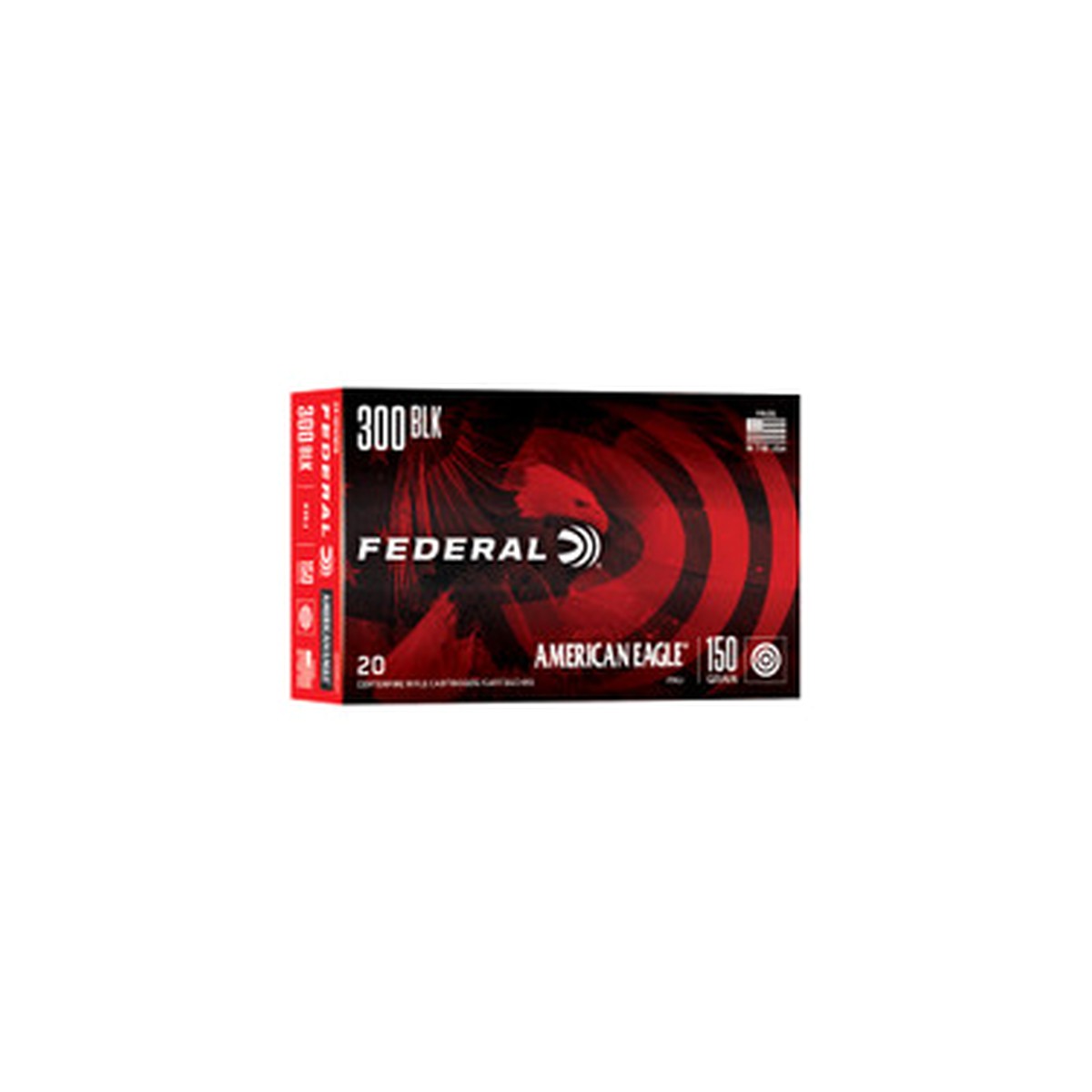 Federal American Eagle 300 Blackout 150gr FMJ-BT – 20 Round Box