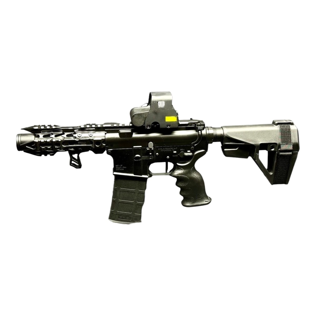 Micro Warlance 5″ AR-15 Pistol with SBA5 Brace – 5.56 NATO or 300 Blackout 2 Micro Warlance 5″ AR-15 Pistol with SBA5 Brace – 5.56 NATO or 300 Blackout, view 2