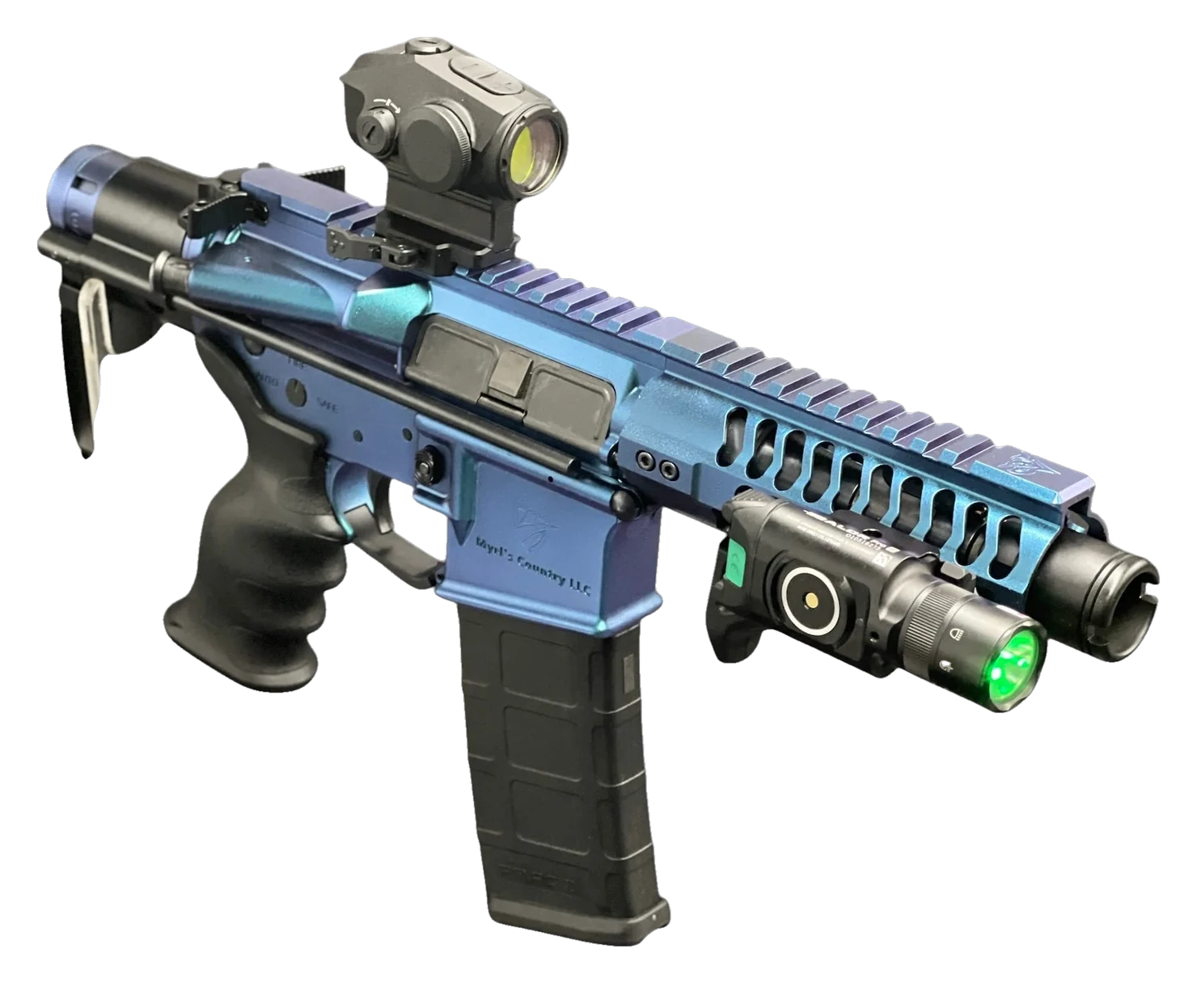 Typhoon FX Cerakote micro AR-15 pistol built by Myrl&rsquo;s Country