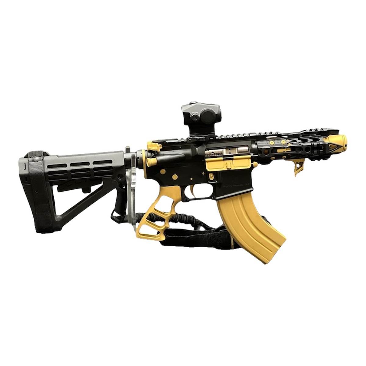 Golden Girl Micro 5″ AR-15 Pistol – 7.62×39