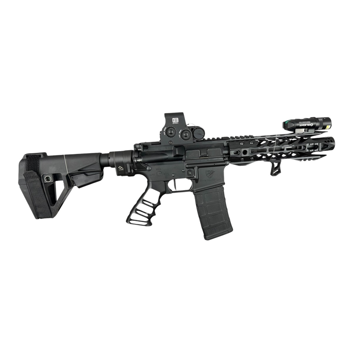 Warlance 7.5″ Folding AR-15 Pistol – 5.56 NATO or 300 Blackout